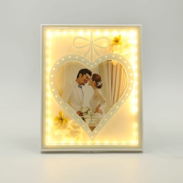 A customized LED photo frame to display your special moments