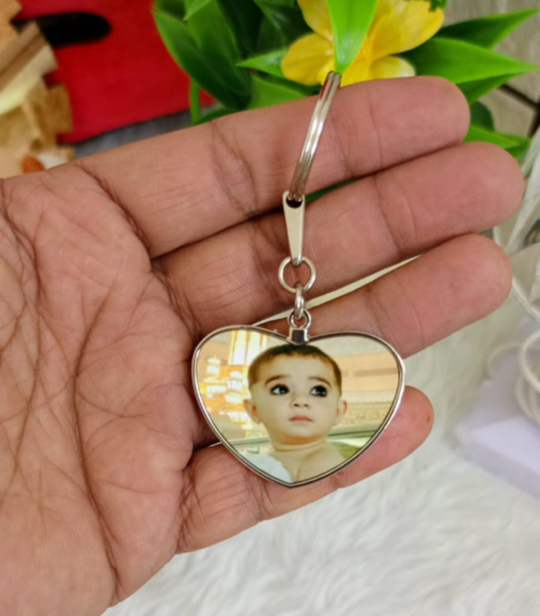 Metal Heart Shape Keychain